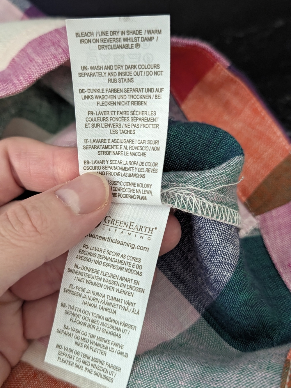Boden Sky Smocked Linen Midi Dress Multicolor Gingham 6P Petite - Picture 6 of 9